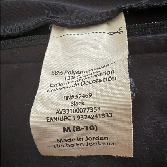 AVIA Women’s Black Zip-Up Jacket With Thumbhole Cuffs - Picture 6 of 6